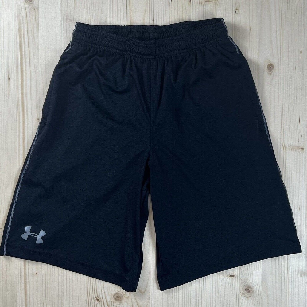 Under Armour Mens Black 10" UA Tech Graphic Basketball Gym Workout Shorts Small
